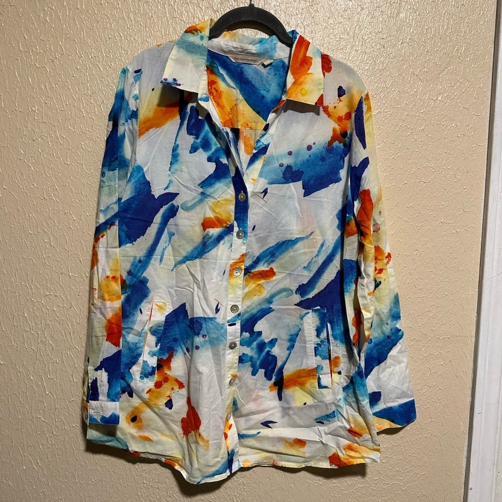 Soft Surroundings‎ Kailani Shirt Tunic Paradise Size XL